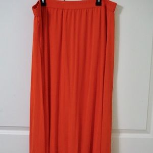 Old Navy Orange Maxi Skirt